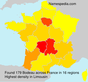 Surname Bodeau in France Surname Bodeau in France