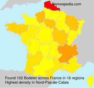 Surname Bodelet in France Surname Bodelet in France