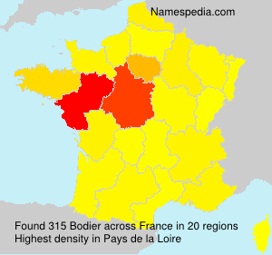 Surname Bodier in France Surname Bodier in France