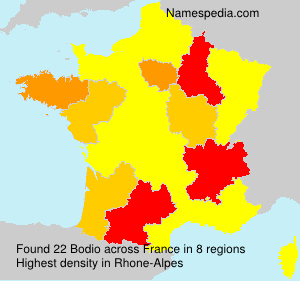 Surname Bodio in France Surname Bodio in France