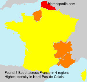 Surname Boedt in France Surname Boedt in France