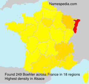 Surname Boehler in France Surname Boehler in France