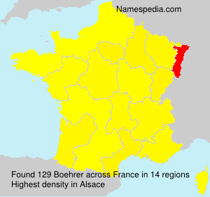 Surname Boehrer in France Surname Boehrer in France