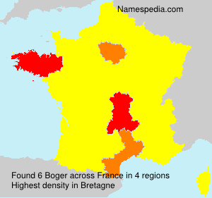 Surname Boger in France Surname Boger in France