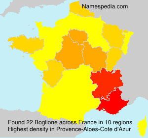 Surname Boglione in France Surname Boglione in France