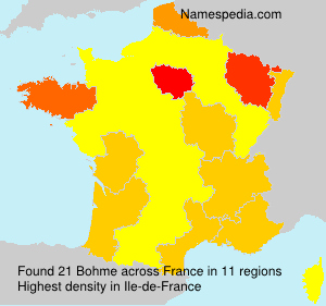 Surname Bohme in France Surname Bohme in France