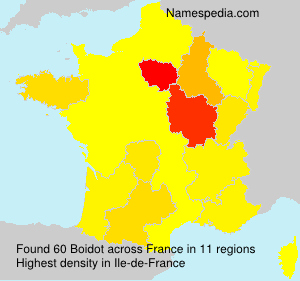 Surname Boidot in France Surname Boidot in France