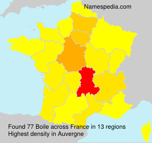 Surname Boile in France Surname Boile in France