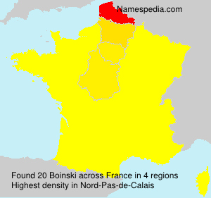 Surname Boinski in France Surname Boinski in France