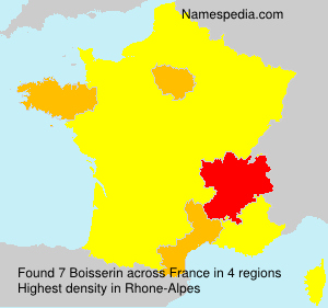 Surname Boisserin in France Surname Boisserin in France
