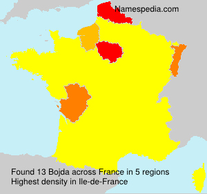 Surname Bojda in France Surname Bojda in France