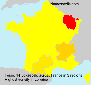 Surname Boksebeld in France Surname Boksebeld in France