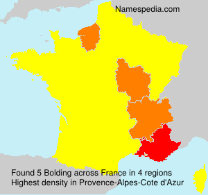 Surname Bolding in France Surname Bolding in France
