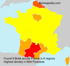 Surname Boldt in France Surname Boldt in France