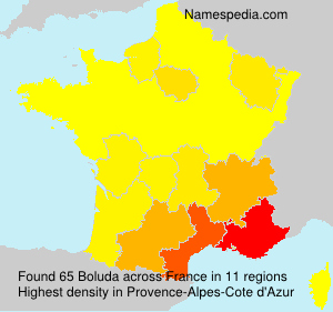 Surname Boluda in France Surname Boluda in France