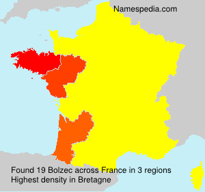Surname Bolzec in France Surname Bolzec in France