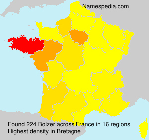 Surname Bolzer in France Surname Bolzer in France
