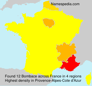 Surname Bombace in France Surname Bombace in France