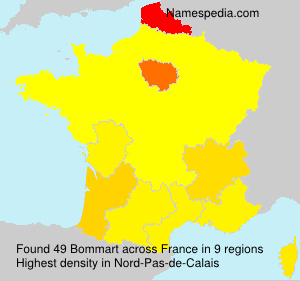 Surname Bommart in France Surname Bommart in France