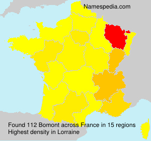 Surname Bomont in France