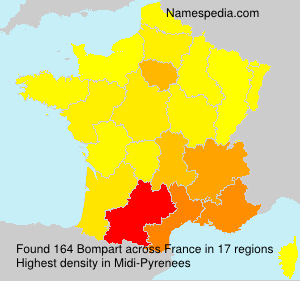 Surname Bompart in France Surname Bompart in France