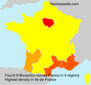 Surname Bonamico in France Surname Bonamico in France