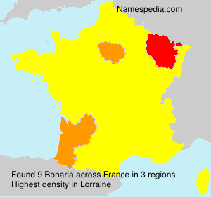 Surname Bonaria in France Surname Bonaria in France