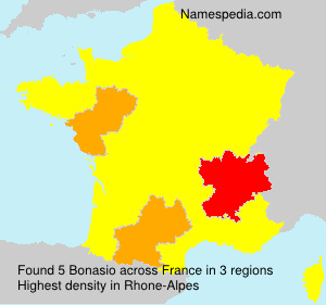 Surname Bonasio in France Surname Bonasio in France