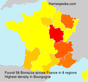 Surname Bonazza in France Surname Bonazza in France