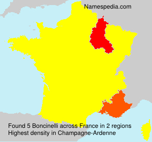 Surname Boncinelli in France