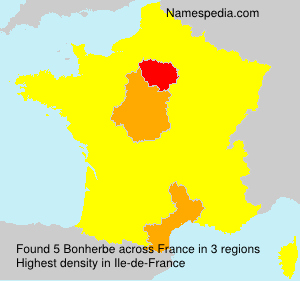 Surname Bonherbe in France Surname Bonherbe in France