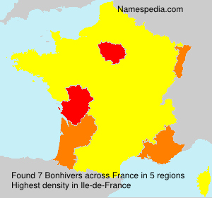 Surname Bonhivers in France Surname Bonhivers in France