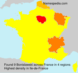 Surname Bonislawski in France Surname Bonislawski in France