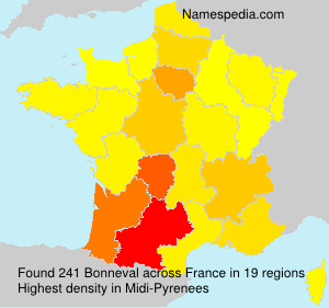 Surname Bonneval in France Surname Bonneval in France