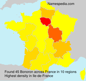 Surname Bonoron in France