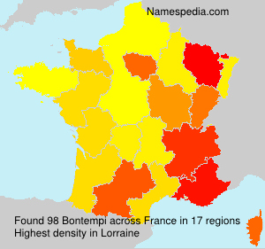 Surname Bontempi in France Surname Bontempi in France