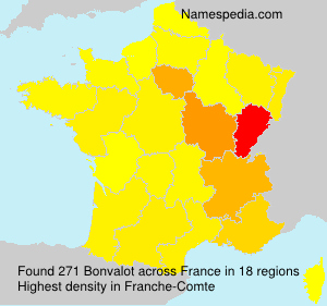 Surname Bonvalot in France Surname Bonvalot in France