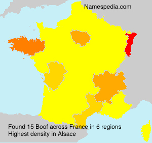 Surname Boof in France Surname Boof in France