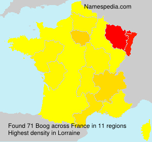 Surname Boog in France Surname Boog in France