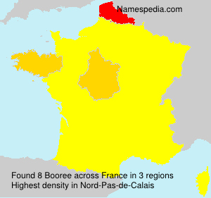 Surname Booree in France Surname Booree in France