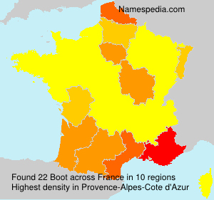 Surname Boot in France Surname Boot in France