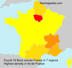Surname Booz in France Surname Booz in France