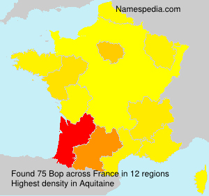 Surname Bop in France Surname Bop in France
