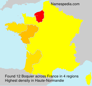 Surname Boquier in France Surname Boquier in France