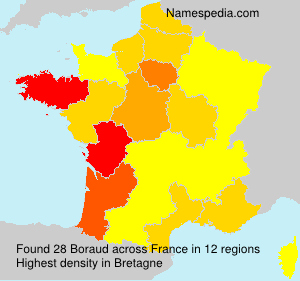 Surname Boraud in France Surname Boraud in France