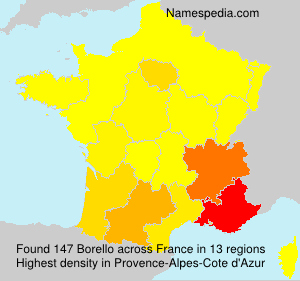 Surname Borello in France Surname Borello in France