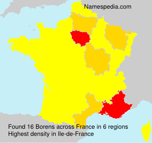 Surname Borens in France Surname Borens in France
