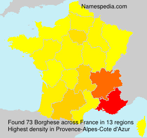 Surname Borghese in France Surname Borghese in France