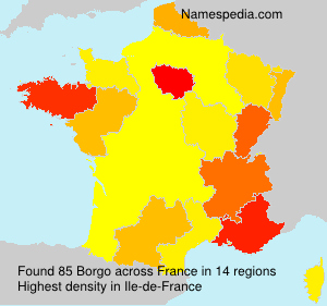 Surname Borgo in France Surname Borgo in France