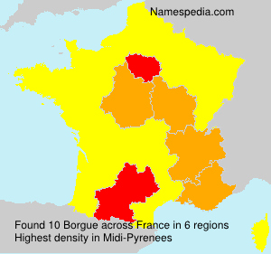Surname Borgue in France Surname Borgue in France